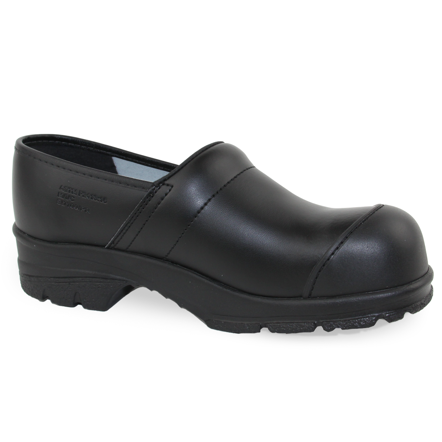 Dustin ESD Unisex Safety Steel Toe Clog in Black Sanita