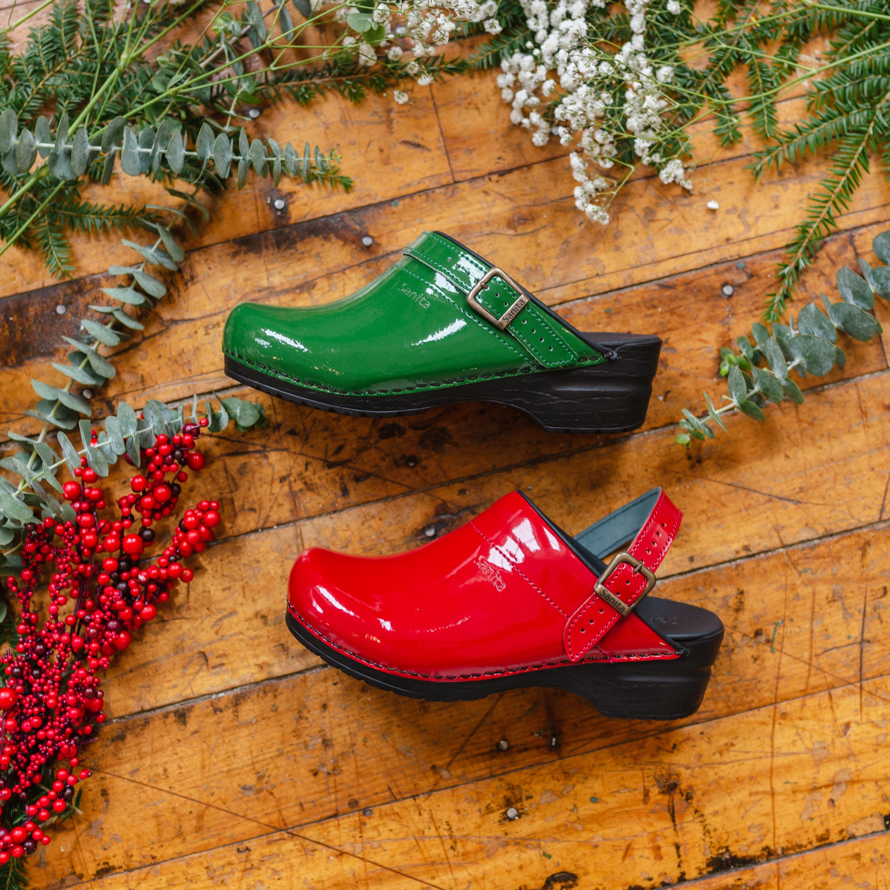 Estelle Women's Clog in Green Sanita