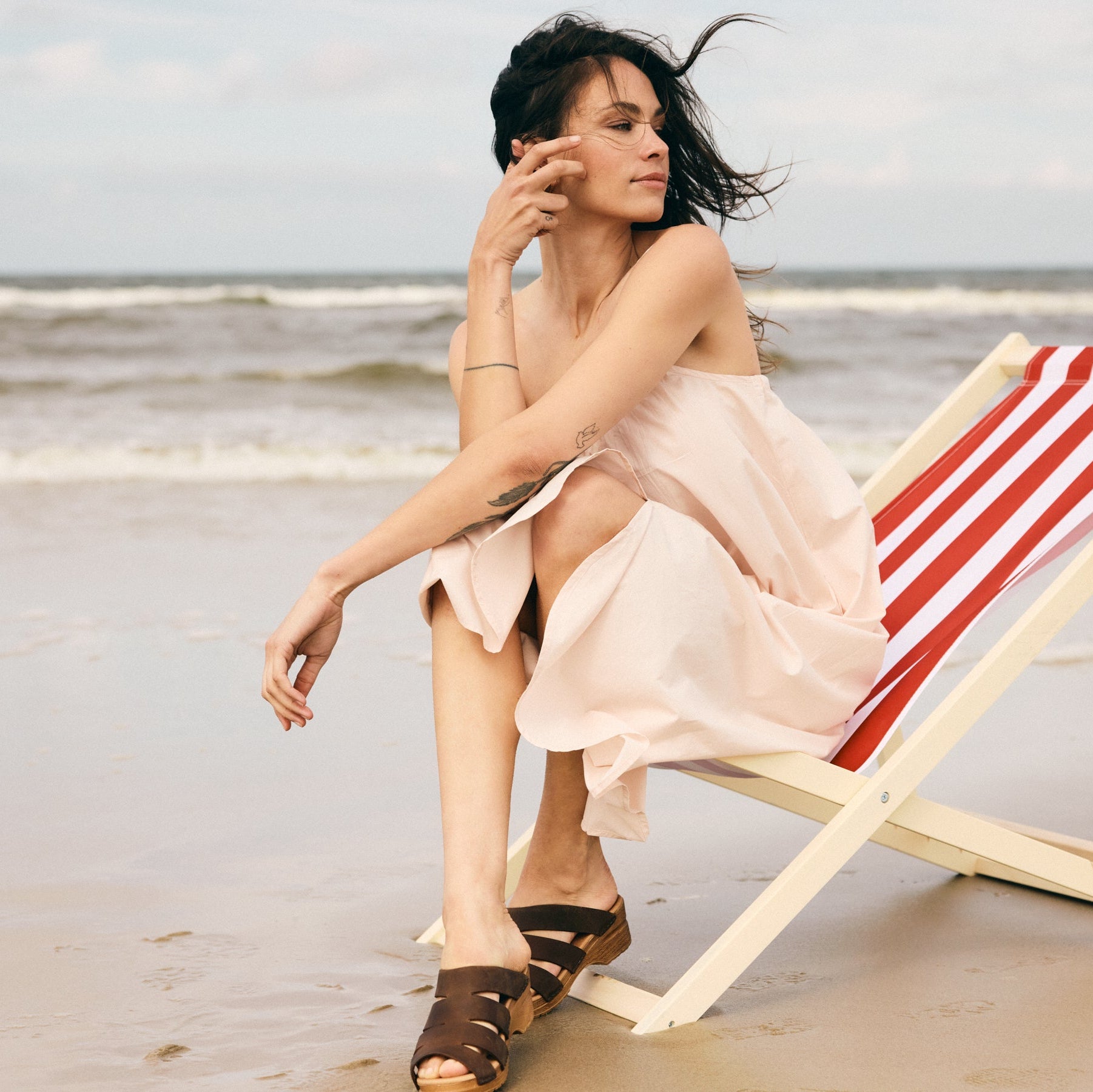 Monika Women's Sandal in Antique Brown Sanita