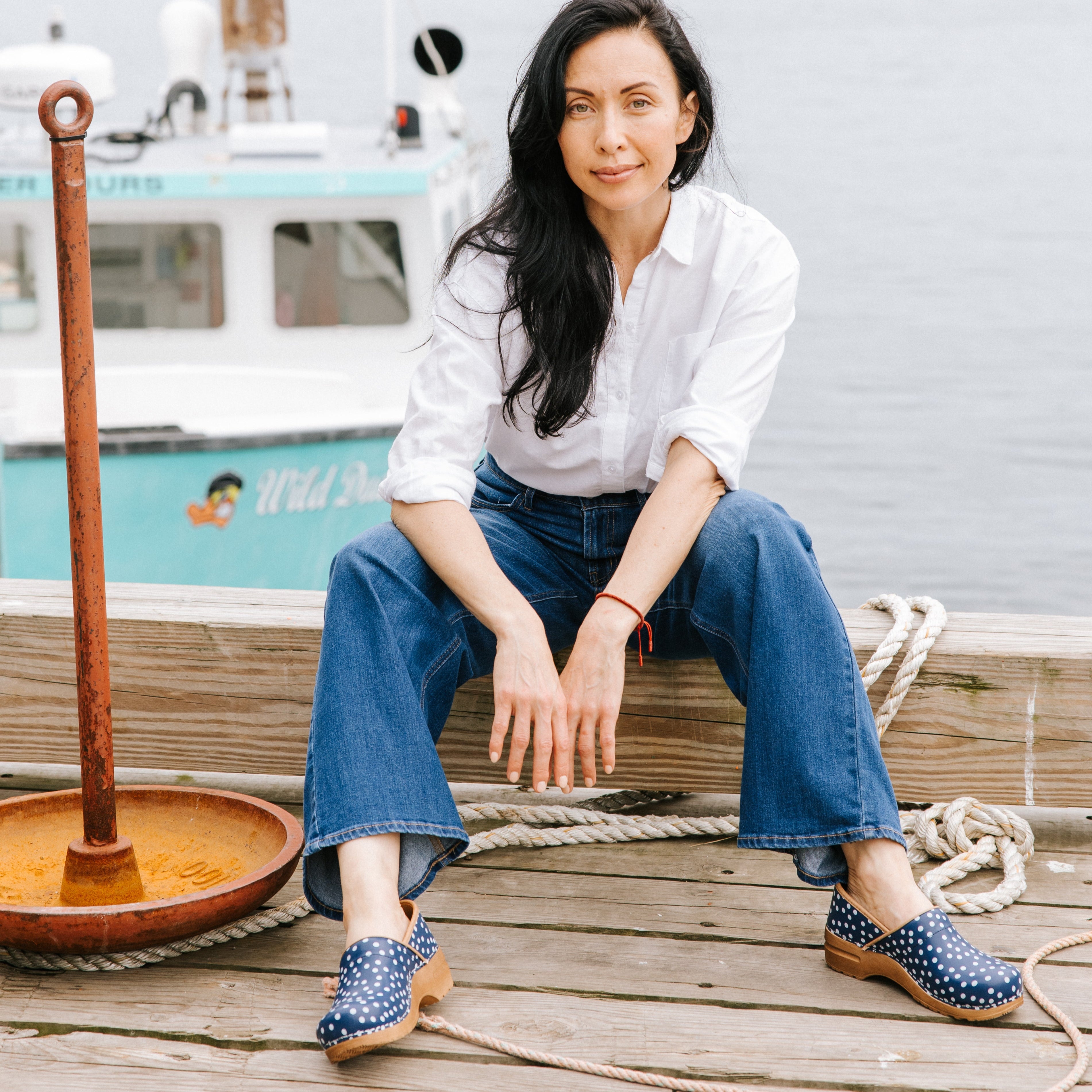 Roxbury Women's Clog in Blue Sanita