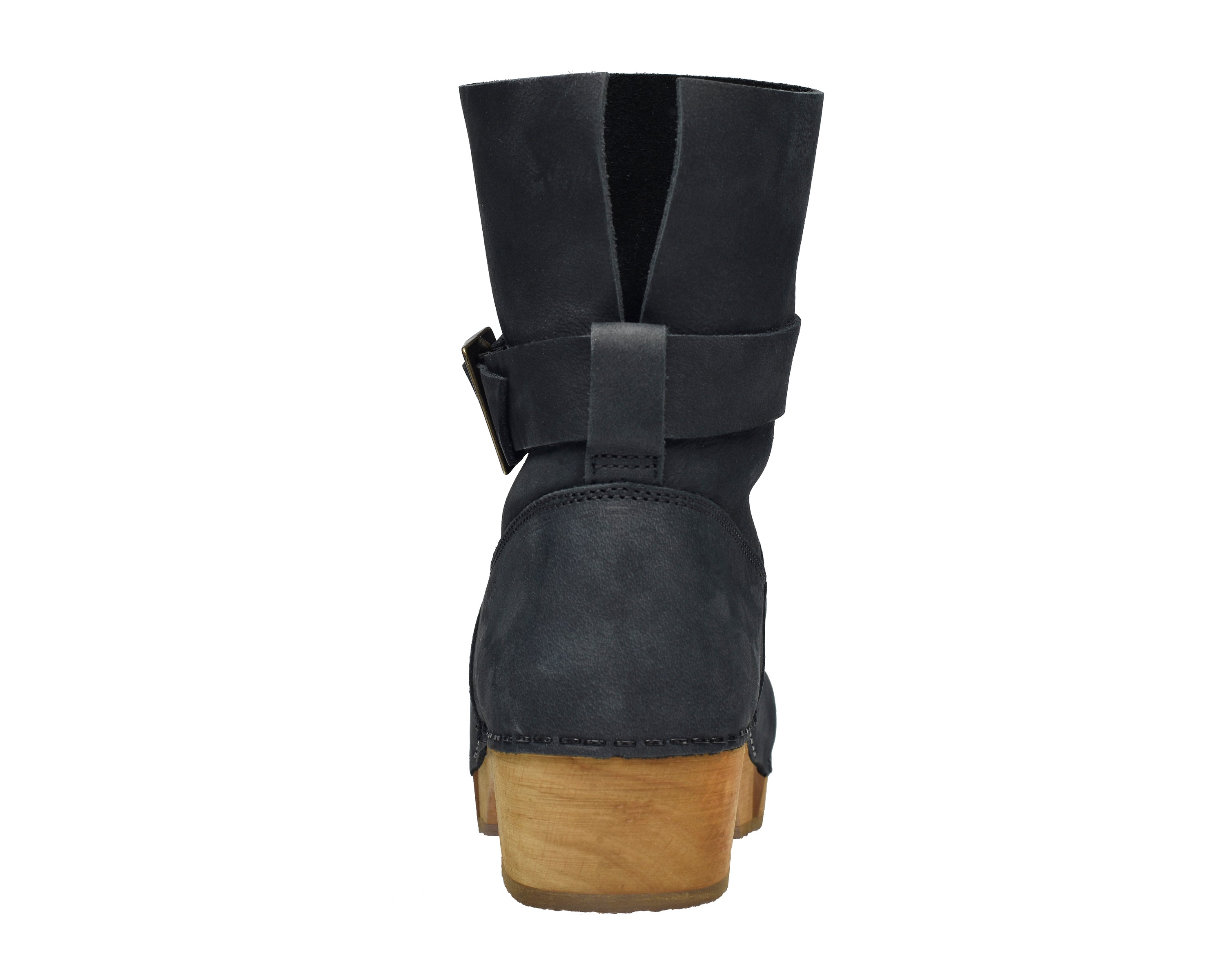 Runa Women's Wood Boot in Black Sanita - Main Image