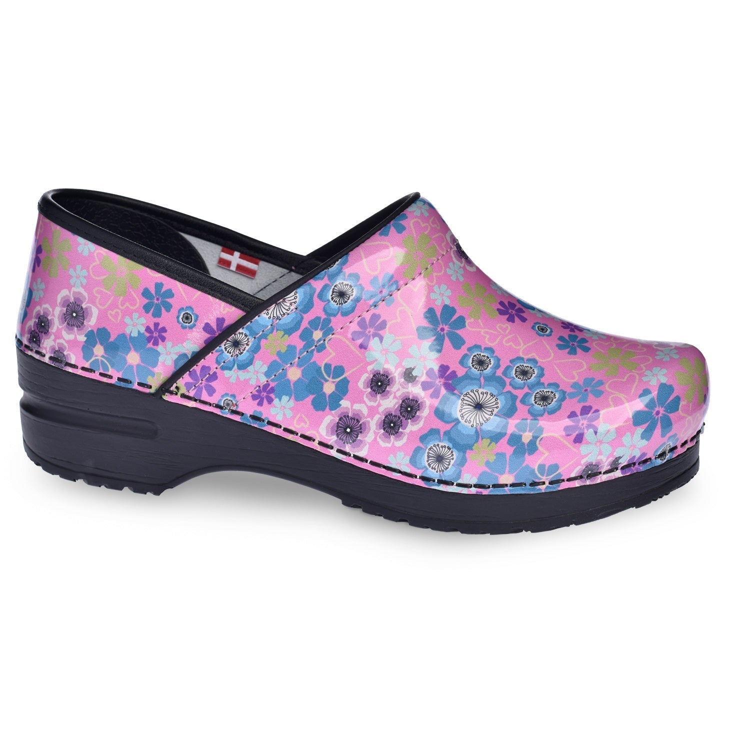 Marilla Women's Slip Resistant Clog in Pink Sanita