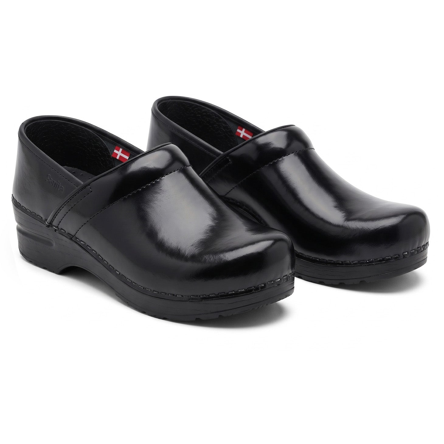 Sanita Pro. Cabrio Men's Clog in Black Closed Back Clog