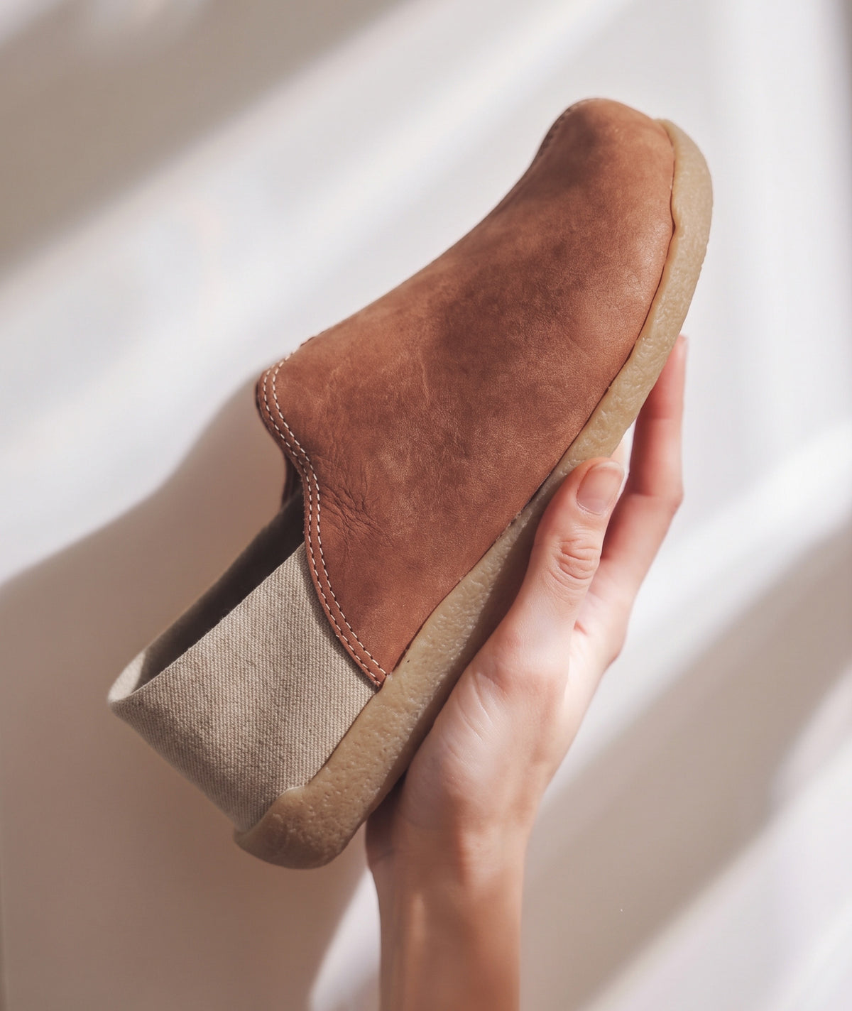 Sanita Horne Unisex Vegan Slipper in Cognac Slipper