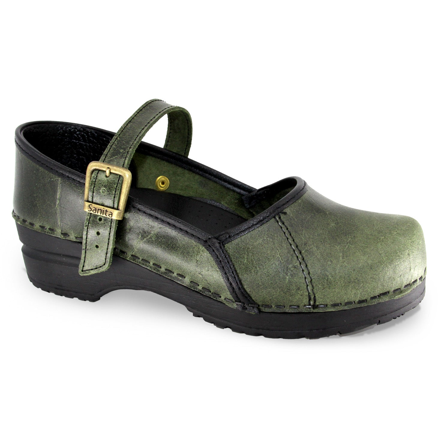 Sanita Everly Women's Clog in Moss Closed Back Clog