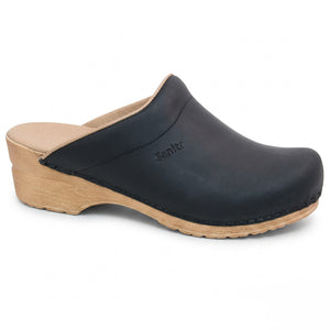 Sanita Ellis Women's Clog in Black Open Back Clog