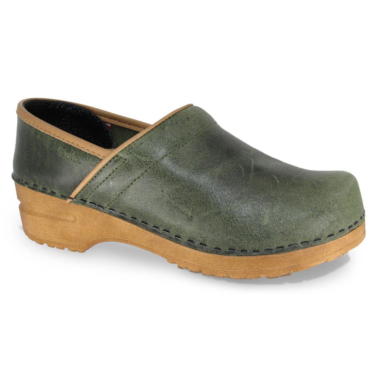 Sanita Errol Women's Clog in Moss Closed Back Clog