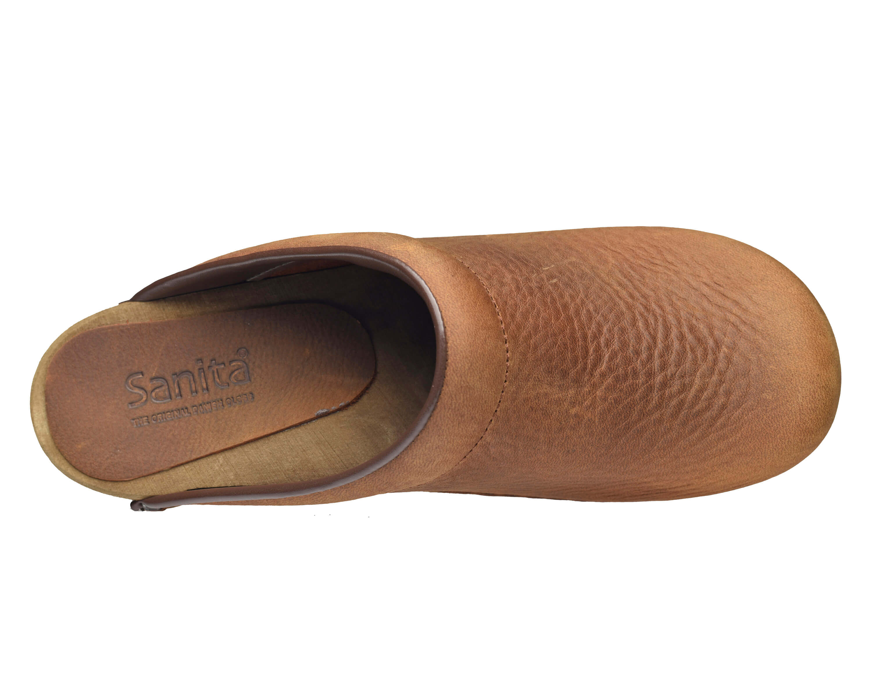 Chrissy Women's Wood Clog in Chestnut Sanita1
