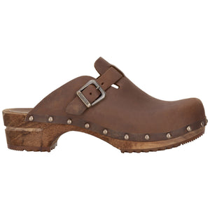 Sanita Kristel Women&#39;s in Antique Brown Open Back Clog