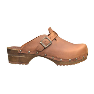 Sanita Kristel Women&#39;s in Chestnut Open Back Clog