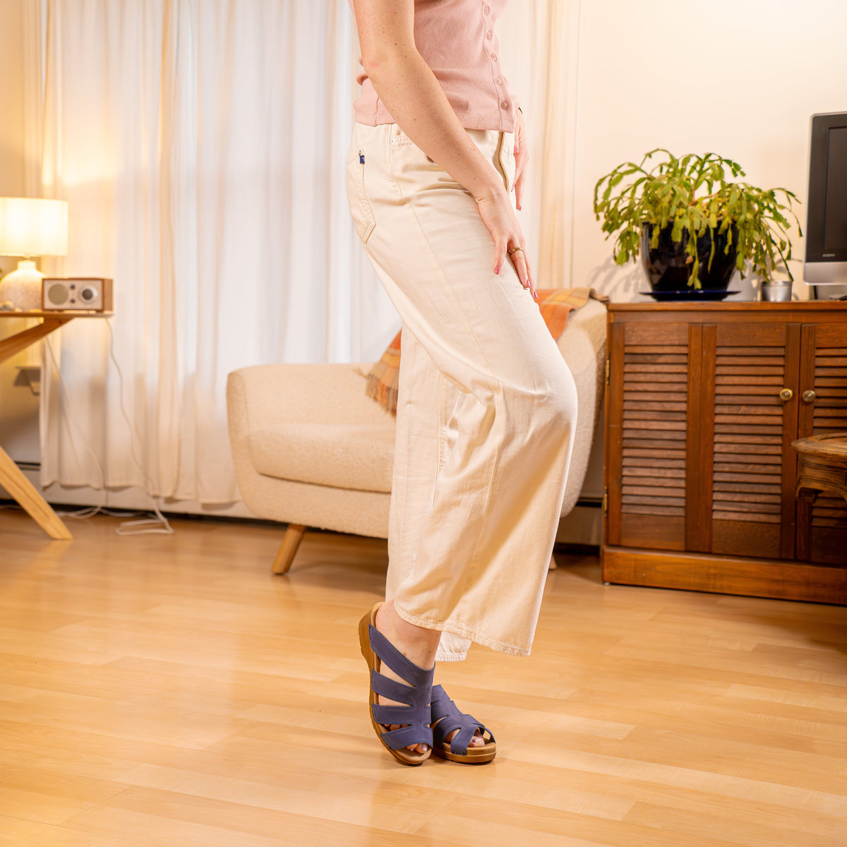 Sanita Monika Women&#39;s Sandal in Dove Blue Sandal