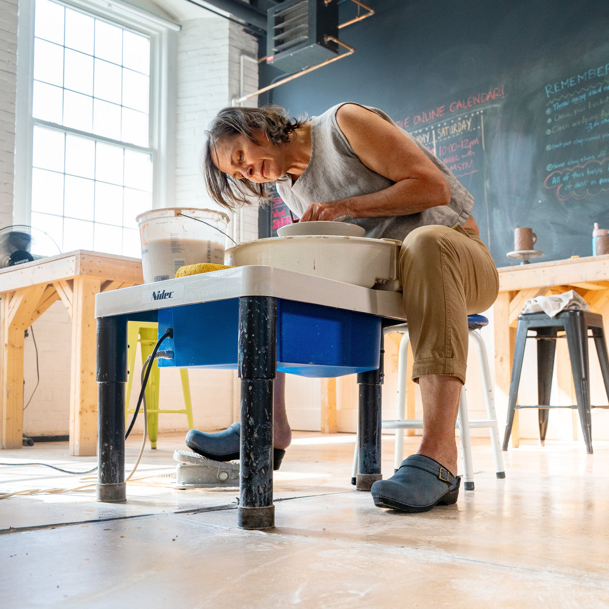 Sanita Morse Women&#39;s Clog in Blueberry Open Back Clog