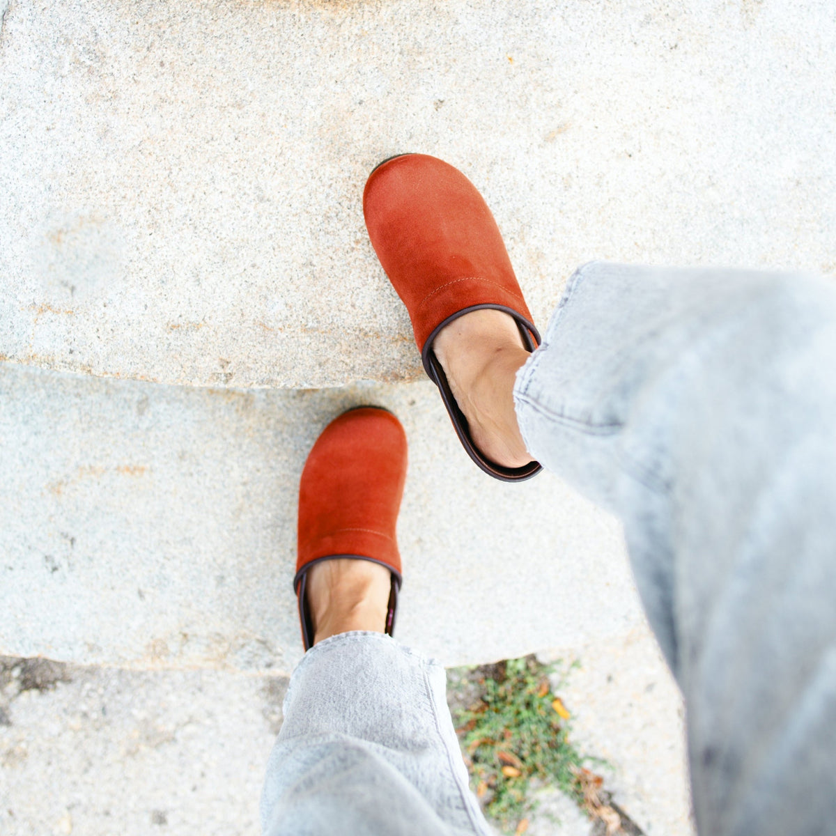 Rust Color Clogs Sanita Nina Women's Clog in Rust Closed Back Clog