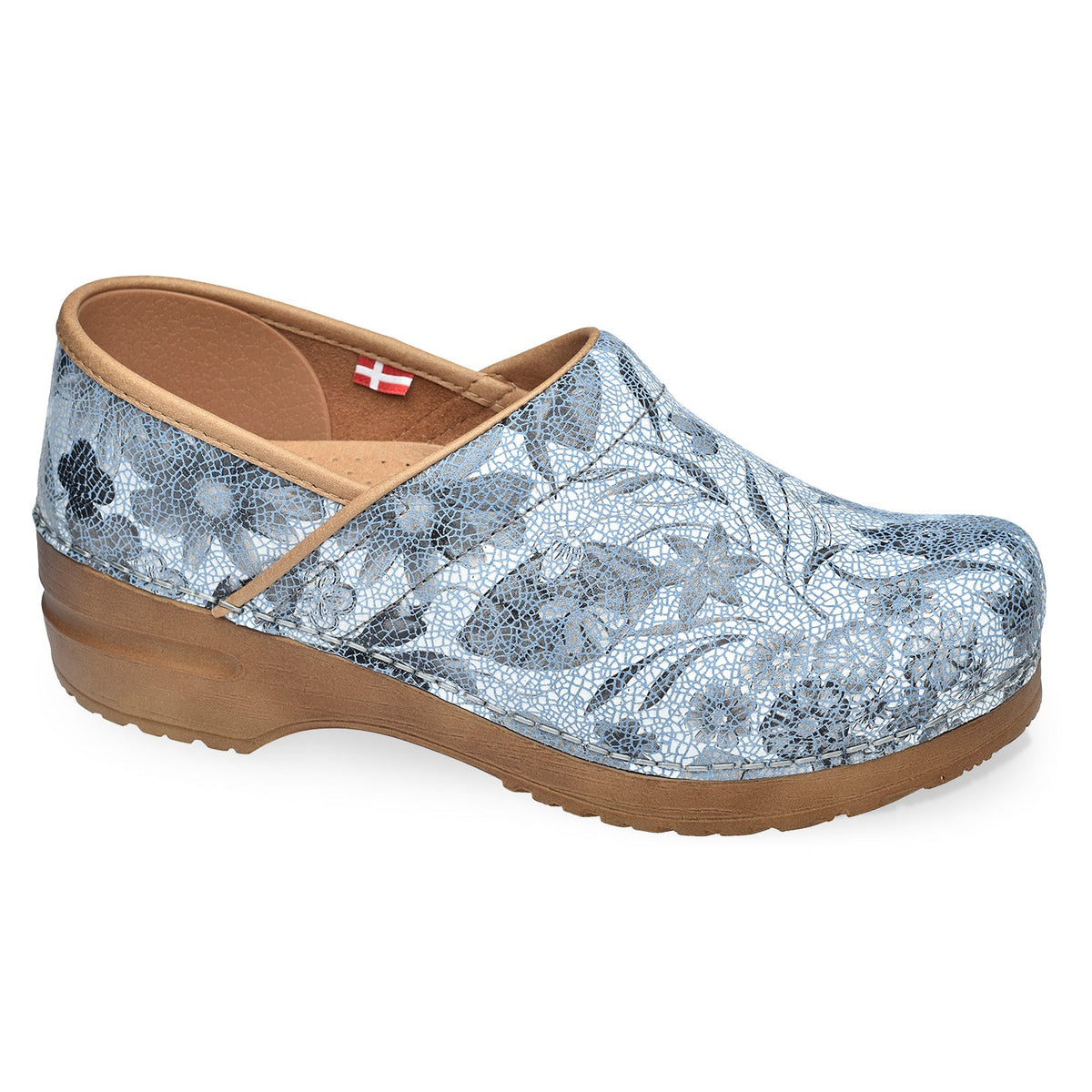 Sanita Plume Women&#39;s Clog in Blue Closed Back Clog