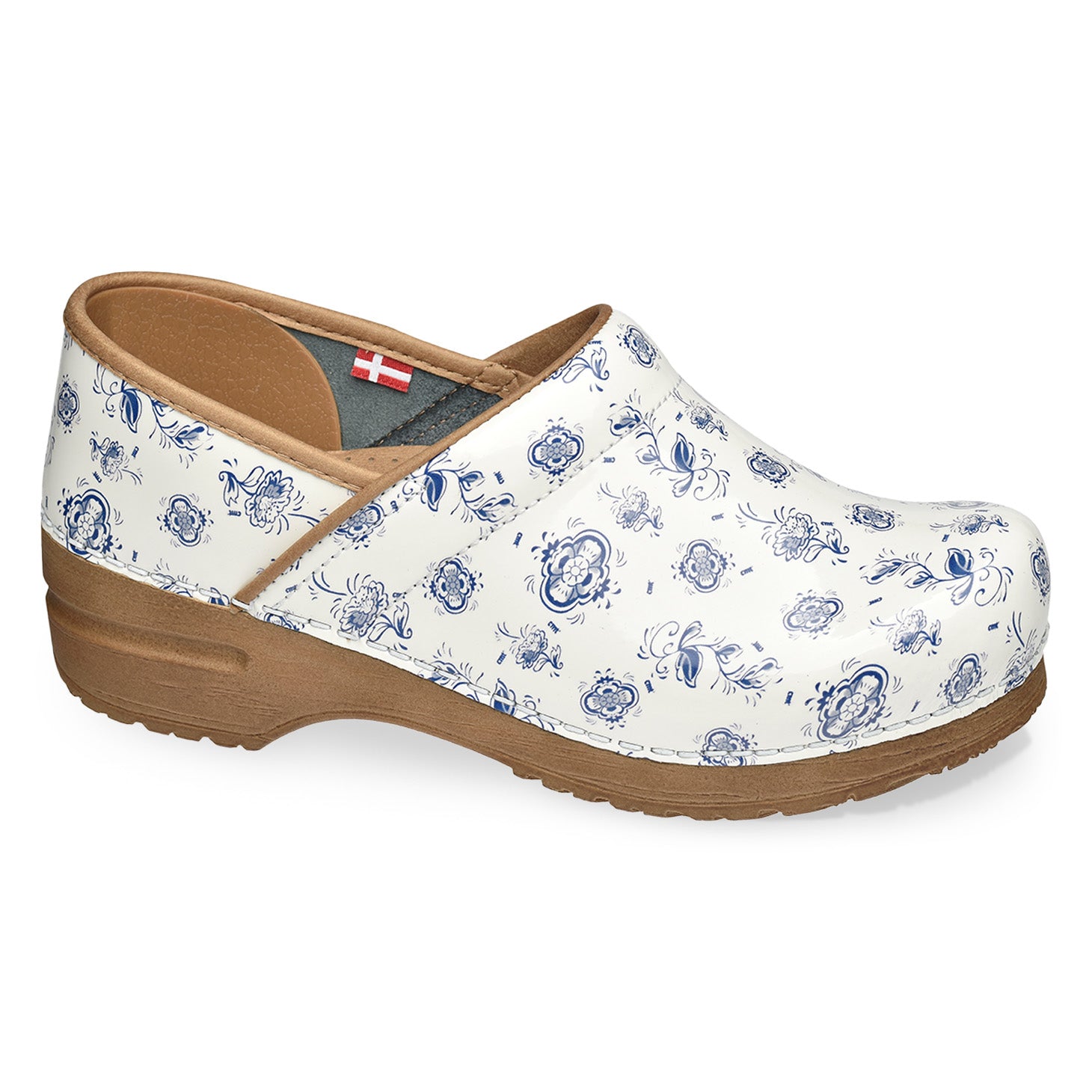 Prairie Women's Clog in Blue | Patent Leather Work Clog from