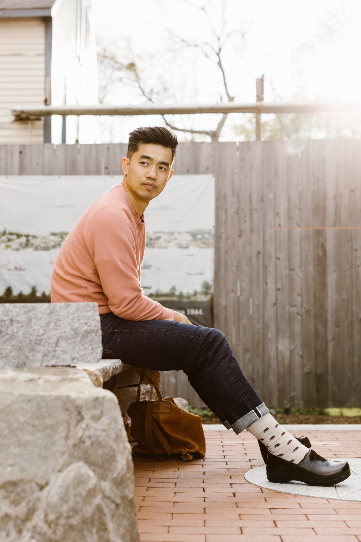 Sanita Pro. Cabrio Men&#39;s Clog in Bordeaux Closed Back Clog