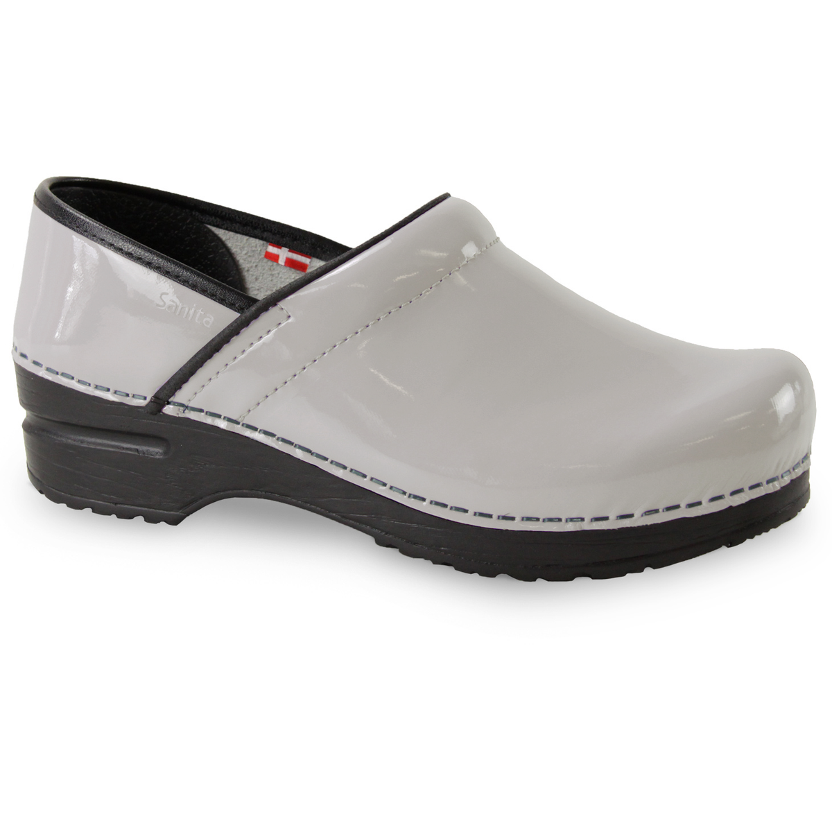Sanita Pro. Patent Women&#39;s in Light Grey Closed Back Clog