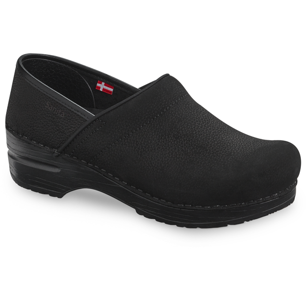 Sanita Pro Oiled Leather Clogs For Men - Arch Support, Slip-Resistant, APMA Approved Work Shoes For Nursing & Hospitality