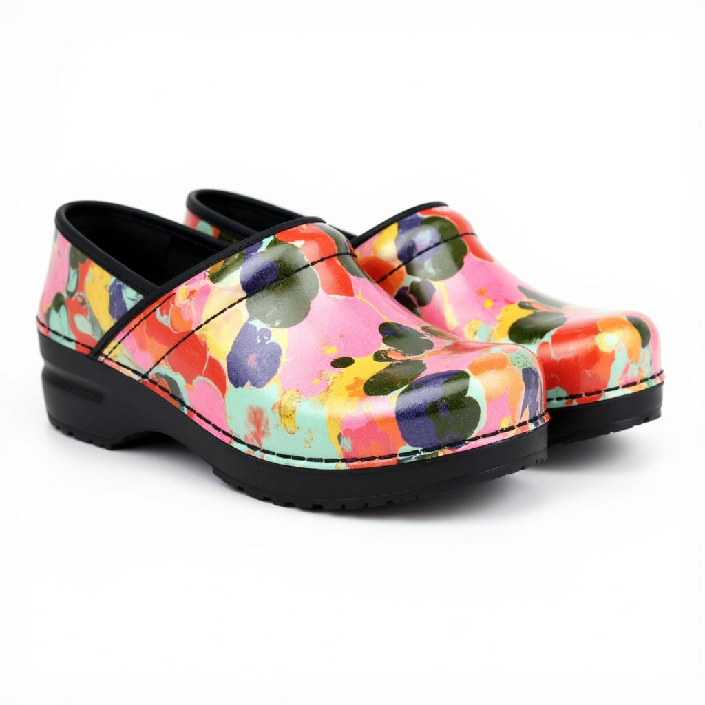 Sanita Restin Women&#39;s Clog in Multicolor Closed Back Clog