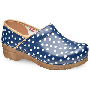 Sanita Roxbury Women&#39;s Clog in Blue Closed Back Clog