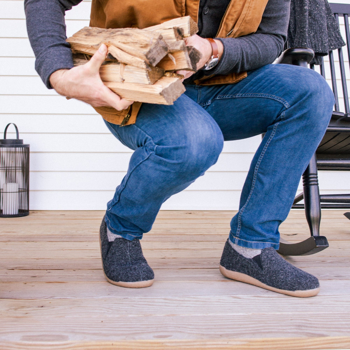 Sanita Skagen Unisex Slipper in Charcoal Slipper