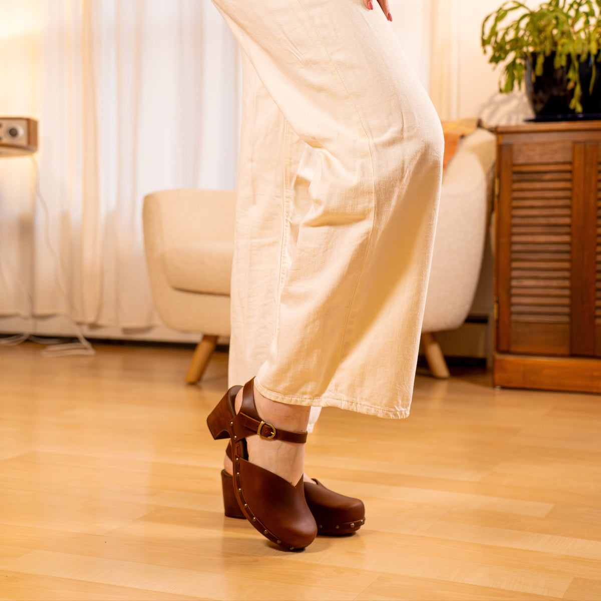 Sanita Solaima Women&#39;s Sandal in Brown Sandal