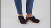 Sanita Manuella Open Back Wood Clog