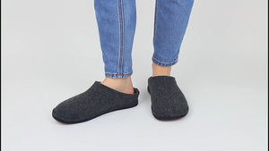 Sanita Faroe Unisex in Charcoal Slipper