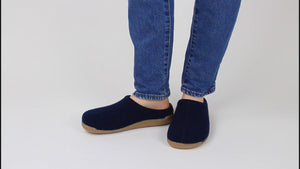 Sanita Lodge Slide Unisex in Navy Slipper