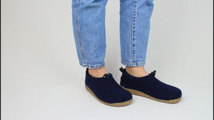 Sanita Lodge Shoe Unisex in Navy Slipper