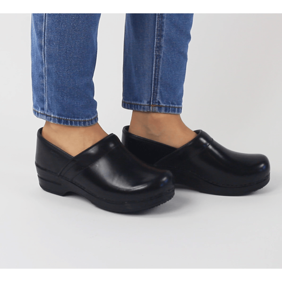 Sanita Addison Women's in Black Closed Back Clog