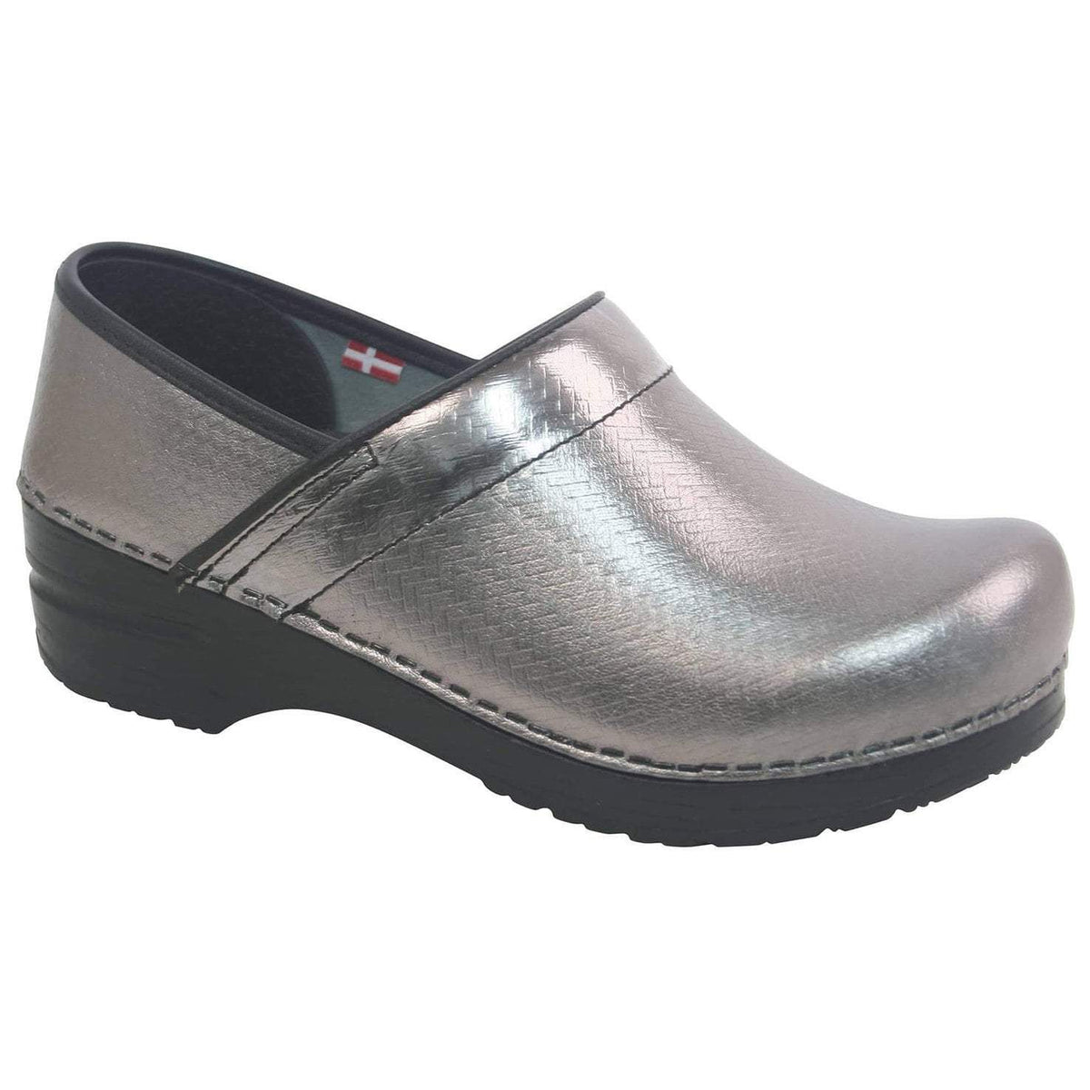 Sanita Cairo Women&#39;s in Silver Closed Back Clog