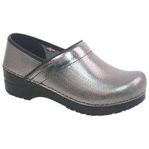 Sanita Cairo Women&#39;s in Silver Closed Back Clog