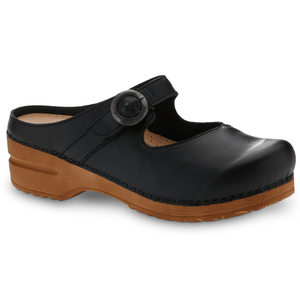 Sanita Chester Women&#39;s Clog in Black Open Back Clog