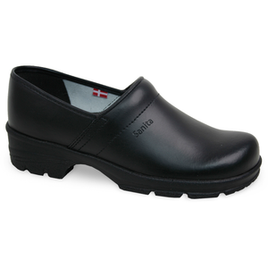 Sanita David PU Men&#39;s in Black Closed Back Clog