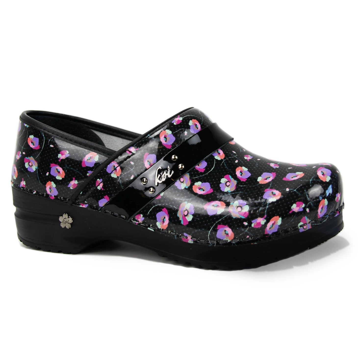 Sanita Dotted Poppies Women's in Multicolor - Avail Fall '22 Closed Back Clog