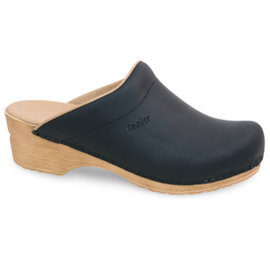 Sanita Ellis Women&#39;s in Black Open Back Clog