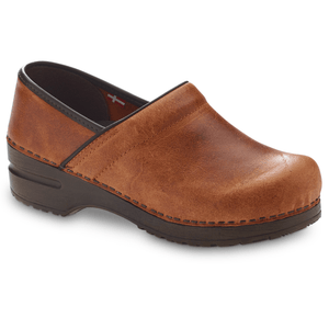 Sanita Errol Women&#39;s in Cognac Closed Back Clog