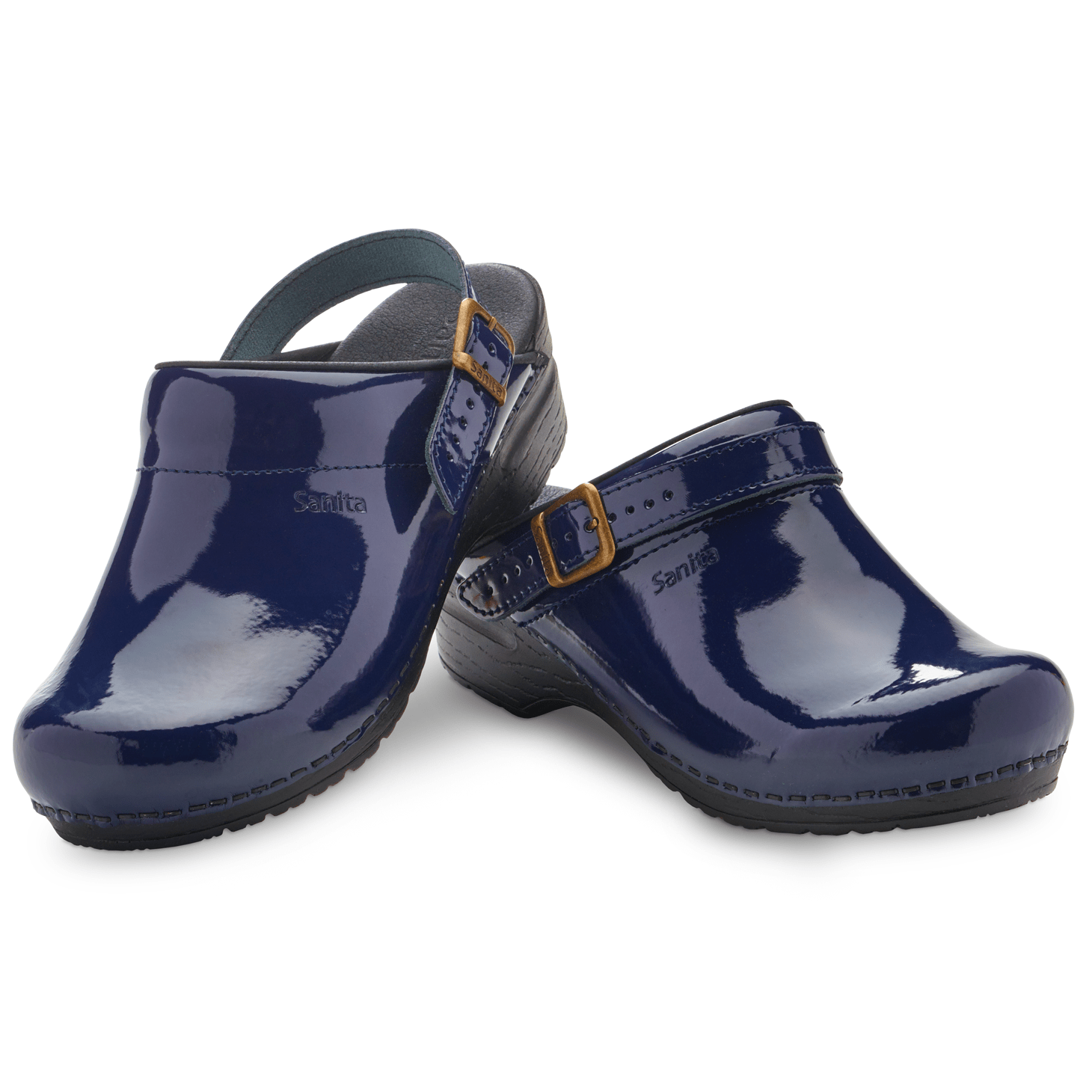 Sanita Estelle Women's in Blue Open Back Clog