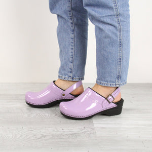 Sanita Estelle Women&#39;s in Purple - avail. Spring &#39;22 Open Back Clog