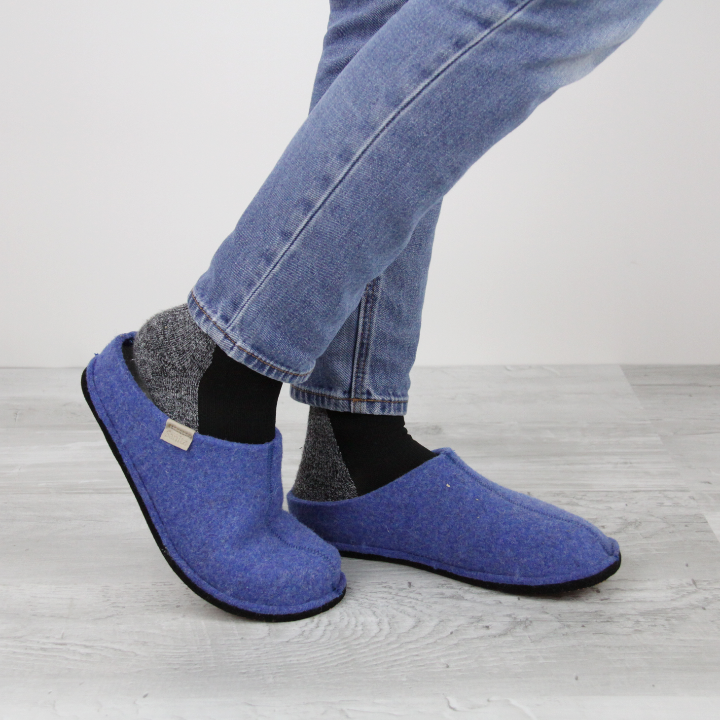 Jeans slippers on sale
