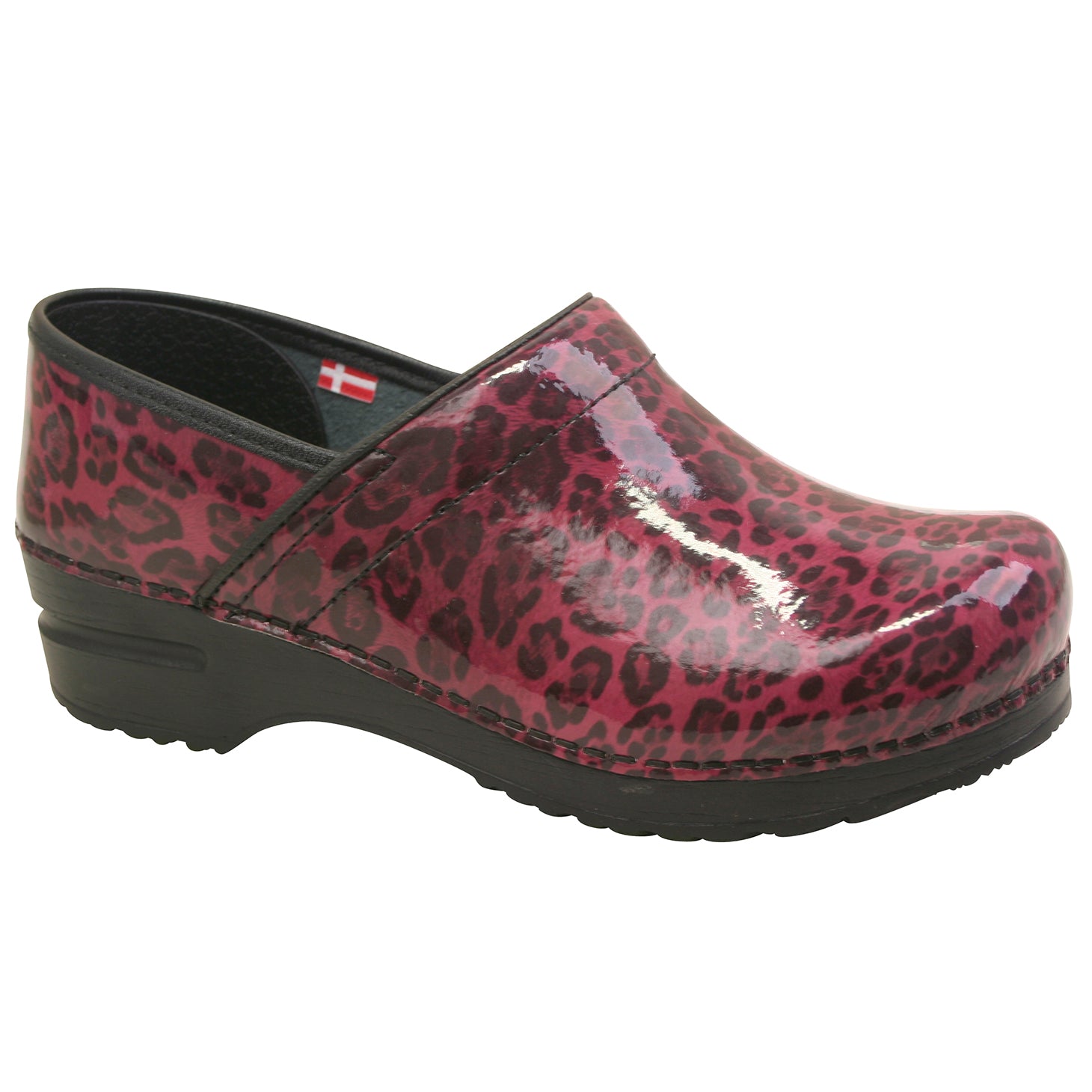 Sanita Gwyneth Women's in Fuchsia Leopard