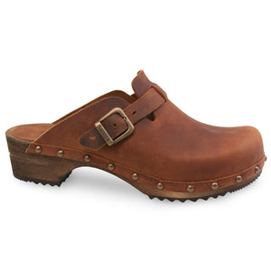 Sanita Kristel Women&#39;s in Chestnut Open Back Clog