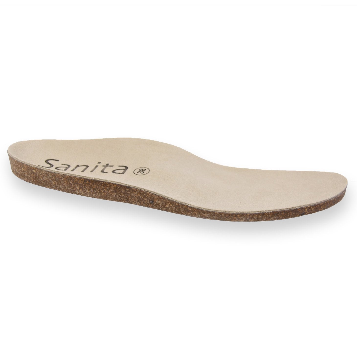 Sanita Leather Footbeds Unisex in Beige Footbed