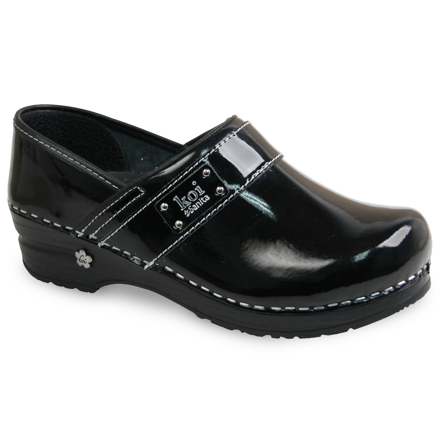 Sanita Lindsey Women's in Black Closed Back Clog