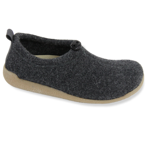 Sanita Lodge Shoe Unisex in Charcoal Slipper