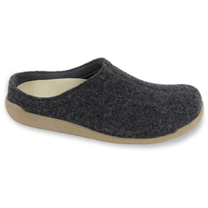 Sanita Lodge Slide Unisex in Charcoal Slipper