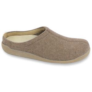 Sanita Lodge Slide Unisex Slipper in Stone Slipper