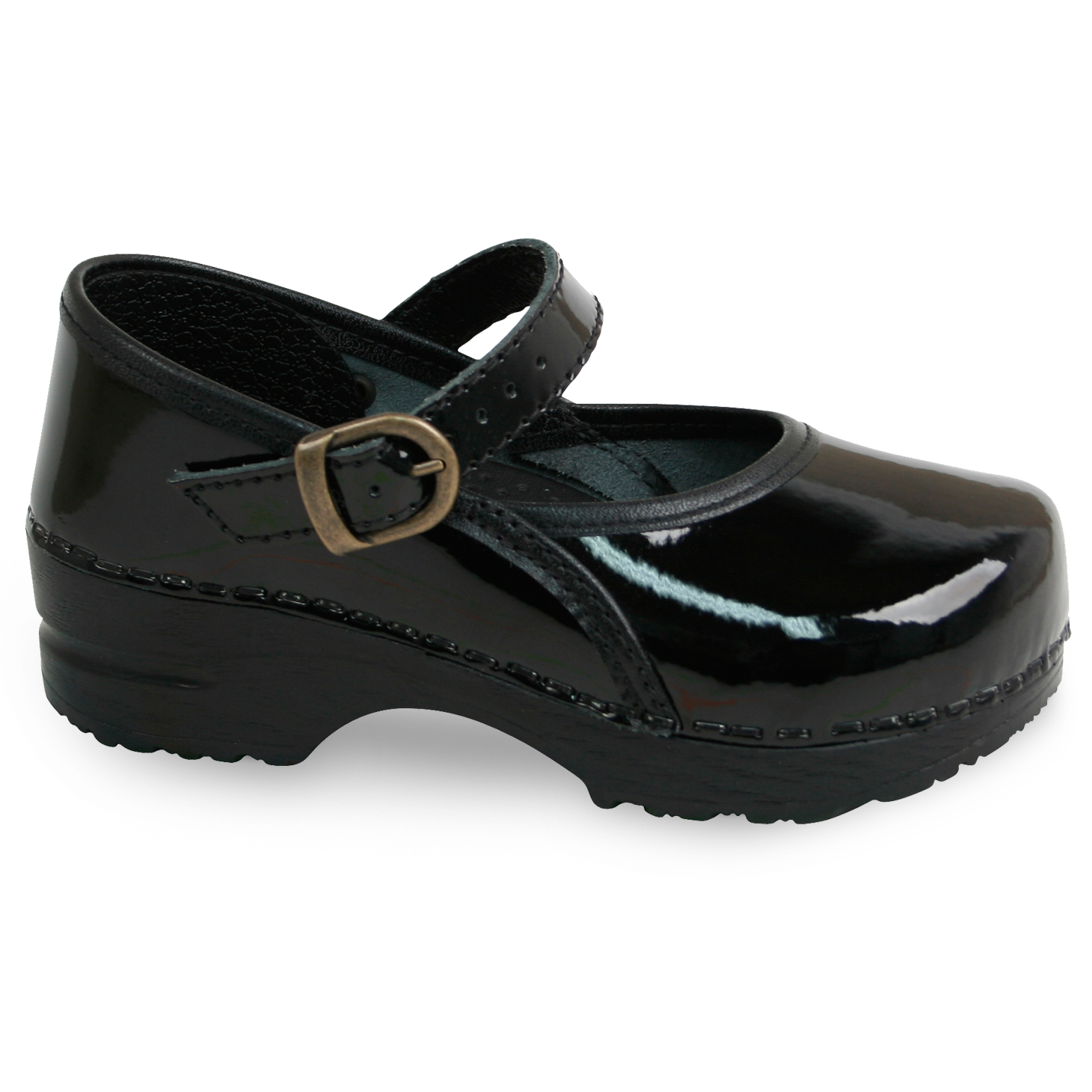 Sanita Marcelle Kids' in Black Closed Back Clog