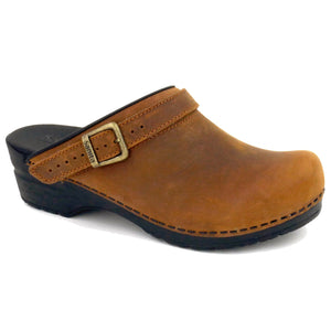 Sanita Morse Women&#39;s Clog in Chestnut Open Back Clog